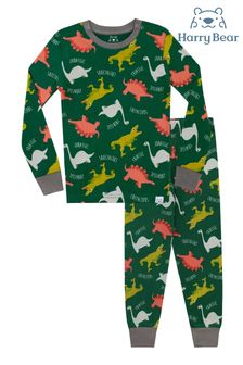 Harry Bear Green Jurassic Dinosaur Pyjamas - Snuggle Fit (K83024) | €21