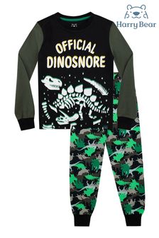 Harry Bear Green Dinosaur Snuggle Fit Pyjamas (K83043) | €21