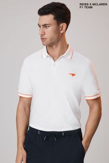 Weiß - Mclaren F1 Polo-Shirt aus merzerisierter Baumwolle (K83099) | 153 €