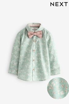 Mineral 100% Cotton Long Sleeve Shirt And Bow Tie Set (3mths-7yrs) (K83238) | $27 - $31