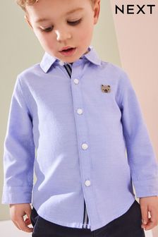 ブルー キャラクター - 100% Cotton Long Sleeve Oxford Shirt (3mths-7yrs) (K83254) | ￥1,940 - ￥2,330