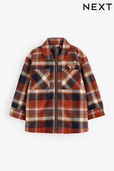 Orange Check Long Sleeve Check 100% Cotton Shirt (3mths-7yrs) (K83320) | €23 - €26