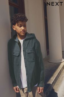 Black denim overshirt outlet