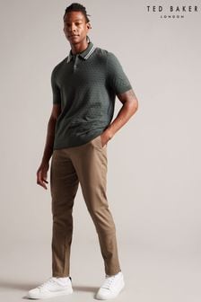 Ted Baker Natural Ngolo Irvine Slim Fit Flannel Trousers (K83528) | kr1 740