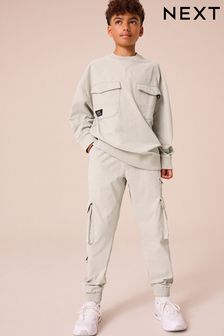 Putty Grey Nylon Overshirt (3-16yrs) (K83534) | ￥3,500 - ￥4,470