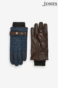 Jones Bootmaker Gents Blue Quilted Waterproof Gloves