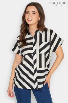 PixieGirl Petite Black Stripe Shirt (K83769) | AED161