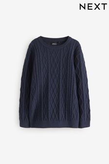 Jumpers Cable Long Sleeve Crew Neck Knitwear Next Luxembourg