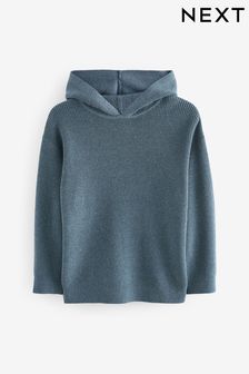 Blue Knitted Hoodie (3-16yrs) (K84113) | €25 - €32