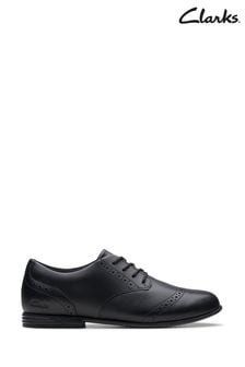 Clarks Black Leather FinjaBrogue O Shoes (K84197) | €71 - €74