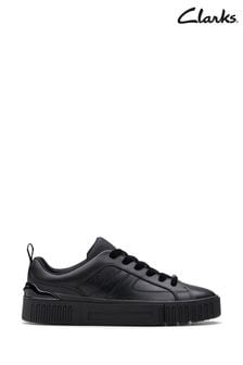 Clarks Black Leather Oslo Sky Y Shoes (K84276) | kr675 - kr701