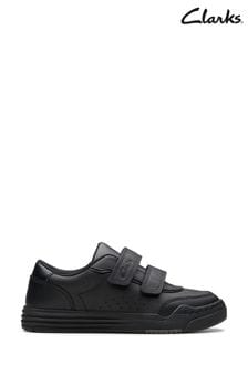 Clarks Black Leather Urban Solo K Shoes (K84300) | 290 zł