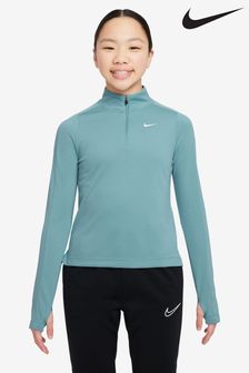 Nike Turquoise Dri-FIT Long-Sleeve 1/2 Zip Top (K84335) | kr454