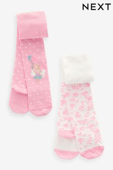 Pink Fairy Baby Tights 2 Pack (0mths-2yrs) (K84704) | LEI 74