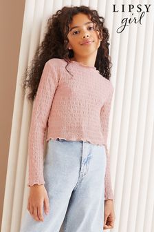 Lipsy Popcorn Crinkle Texture Top (5-16yrs)
