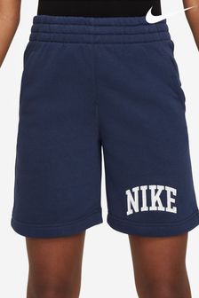 Nike Navy Club Varsity Logo French Terry Shorts (K85219) | €46