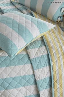 Laura Ashley Seaspray Lille Stripe Feather Cushion (K85232) | Kč1,390