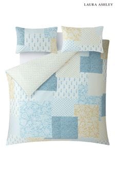 Laura Ashley Pale Seaspray Laurissa Patchwork Duvet Cover and Pillowcase Set (K85356) | AED360 - AED666