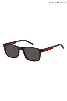 Tommy Hilfiger 2089/s Rectangular Black Sunglasses (K86188) | 59 ر.ع