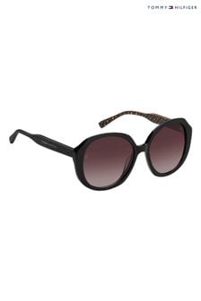 Черные круглые солнцезащитные очки Tommy Hilfiger 2106/с (K86207) | €179