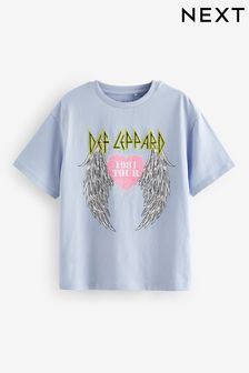 Blau - Def Leppard Band License Oversized T-shirt (3-16yrs) (K86258) | 20 € - 27 €