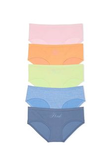Victoria's Secret PINK Pink/Orange/Lime Green/Blue Hipster Multipack Knickers (K86385) | €31