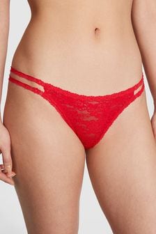 Victoria's Secret PINK Red Pepper Thong Lace Knickers (K86440) | €10.50