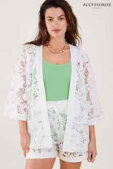 Accessorize White Lace Flower Cover-Up