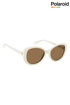 Белые солнцезащитные очки с бабочками Polaroid 4154/s/x (K86759) | €86