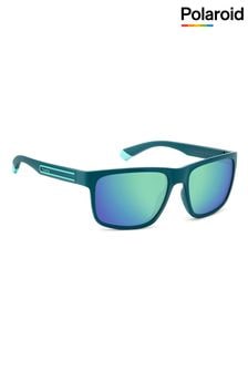 Polaroid Blue 2157/S Rectangular Sunglasses (K86773) | $108