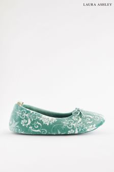 ירוק - נעלי בית בלט של Laura Ashley (K86899) | ‏70 ‏₪
