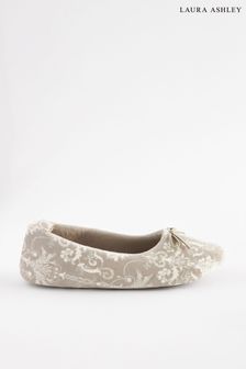 Laura Ashley Mink Brown Ballet Slippers (K86911) | ₪ 70