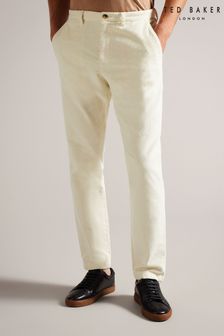 Ted Baker Cream Regular Fit Payet Cord Trousers (K86970) | €141