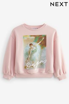 Pink Edgar Degas License Ballet Sweatshirt (3-16yrs) (K87612) | SGD 32 - SGD 41