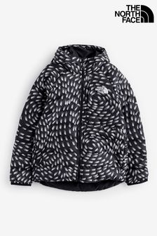 The North Face Black Girls Reversible Perrito Hooded Jacket (K88071) | $171