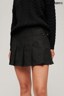 Superdry Grey Low Rise Pleated Mini Skirt (K88231) | 223 QAR