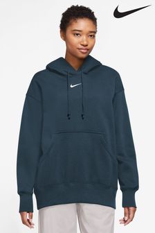 Nike Navy Phoenix Fleece Oversized Mini Swoosh Pullover Hoodie (K88504) | 3,433 UAH