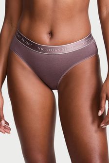 Victoria's Secret Cocoa Blush Purple Hipster Logo Knickers (K89127) | €13