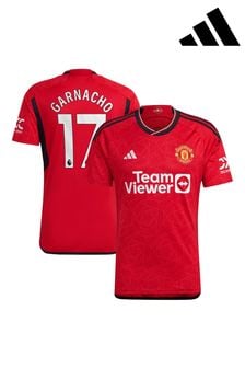 adidas Red Manchester United EPL Home Shirt 2023-24 - Garnacho 17 (K89230) | AED543