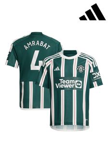 adidas Green Manchester United EPL Away Shirt 2023-24 - Amrabat 4 Kids (K89434) | kr948