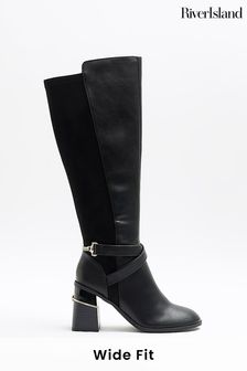 River Island Wide Fit High Leg Boots