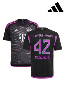 adidas Black FC Bayern Away Shirt 2023-24 - Musiala 42 (K89690) | KRW149,400