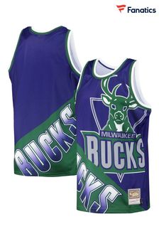 Fanatics Blue Milwaukee Bucks NBA Big Face Fashion Vest (K89749) | €83