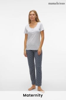 Mamalicious Grey Maternity Nursing Pyjamas Set (K89860) | $65