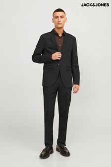 JACK & JONES Black Slim Fit Suit Trousers (K89863) | $60