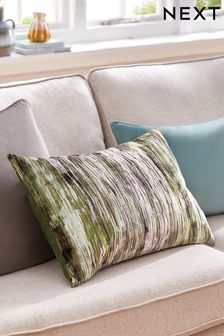 Green 40 x 59cm Velvet Abstract Velvet Large Oblong Cushion (K89923) | 32 €