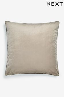 Greige 59 x 59cm Matte Velvet Cushion (K89970) | €20