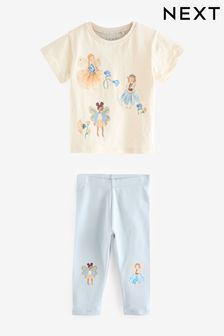 Blue Fairy Short Sleeve Top and Leggings Set (3mths-7yrs) (K90069) | HK$96 - HK$131