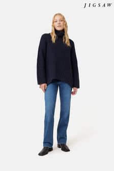 Jigsaw prążkowany sweter oversize Orkney (K90088) | 1,040 zł
