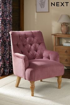 Fine Chenille Mulberry Red Collection Luxe Wolton Highback Accent Chair (K90119) | €400